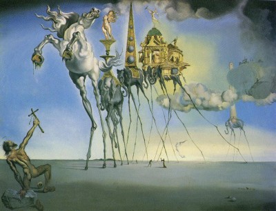 dali temptation of st anthony cutting