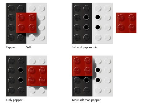 lego salt and paper shaker