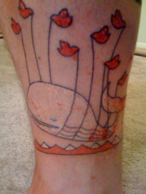 Critter's New Tattoo: Fail Whale. Filed Under Body Modification, 