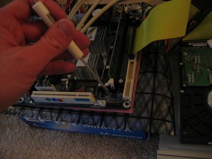 Shorting the Carputer Motherboard to boot it