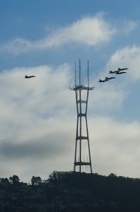 Blue Angels and Sutro Tower